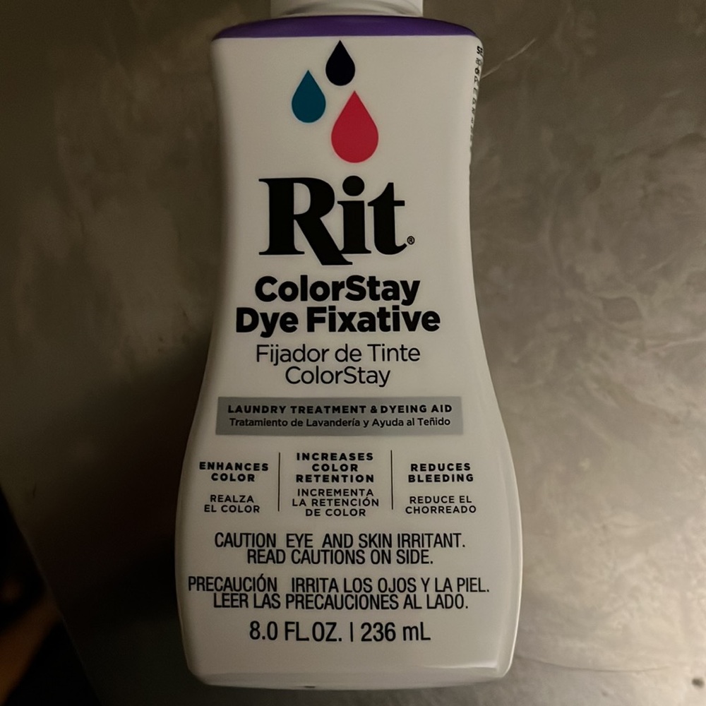 NEW! Rit Black All Purpose Dye + ColorStay Fixative - Picture 6 of 8